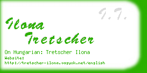 ilona tretscher business card